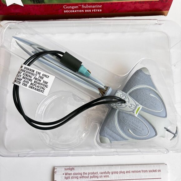 Hallmark Star Wars Ornament Episode I Gungan Submarine Light Vtg 2000 New - Picture 3 of 8